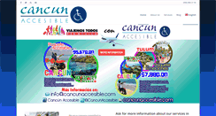 Desktop Screenshot of cancunaccesible.com