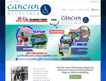 Tablet Screenshot of cancunaccesible.com